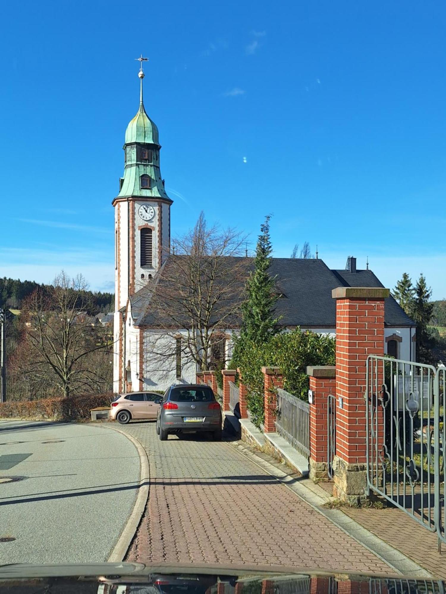 Ferienwohnung Rote-Villa 2 Marienberg Bagian luar foto